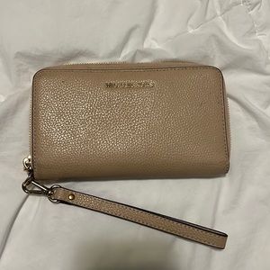 Michael Kors Nude Wallet Wristlet